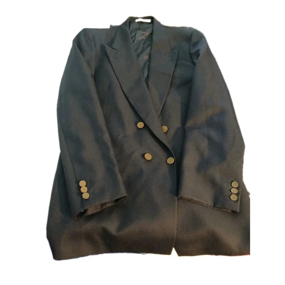 VTG 90s Yves Saint Laurent Men's Charcoal Blazer 40R